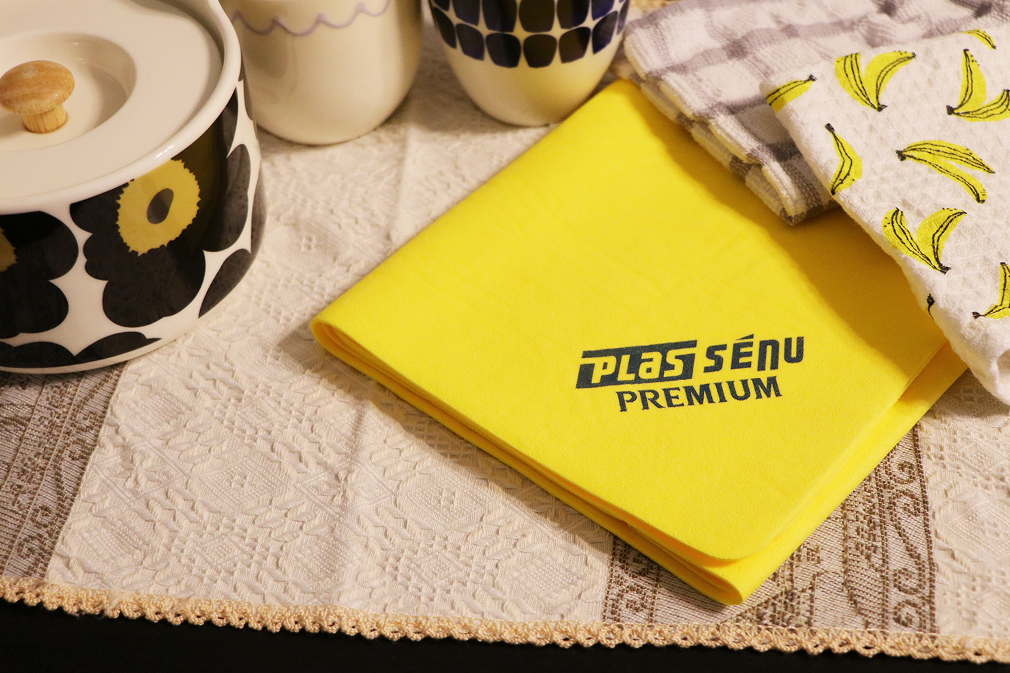 キッチン水回りのお供に 吸水性抜群のセームタオルを 暮らしとくるま