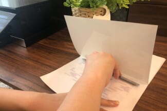 丁寧に貼り付け