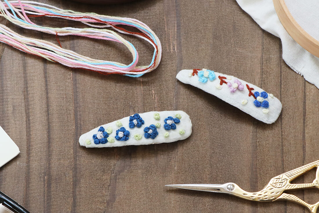 かわいい刺しゅうのヘアピンで、運転中の快適な視界を確保！ | 暮らし  