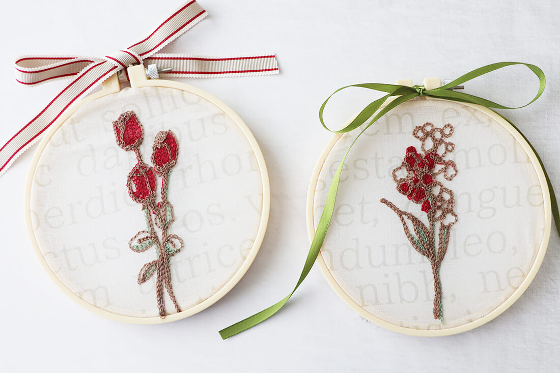 好きな布をそのまま飾りに。「刺しゅう枠」のファブリックパネルで車内  