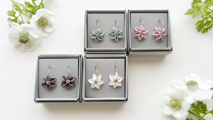 「六花」_ピアス_イヤリング
